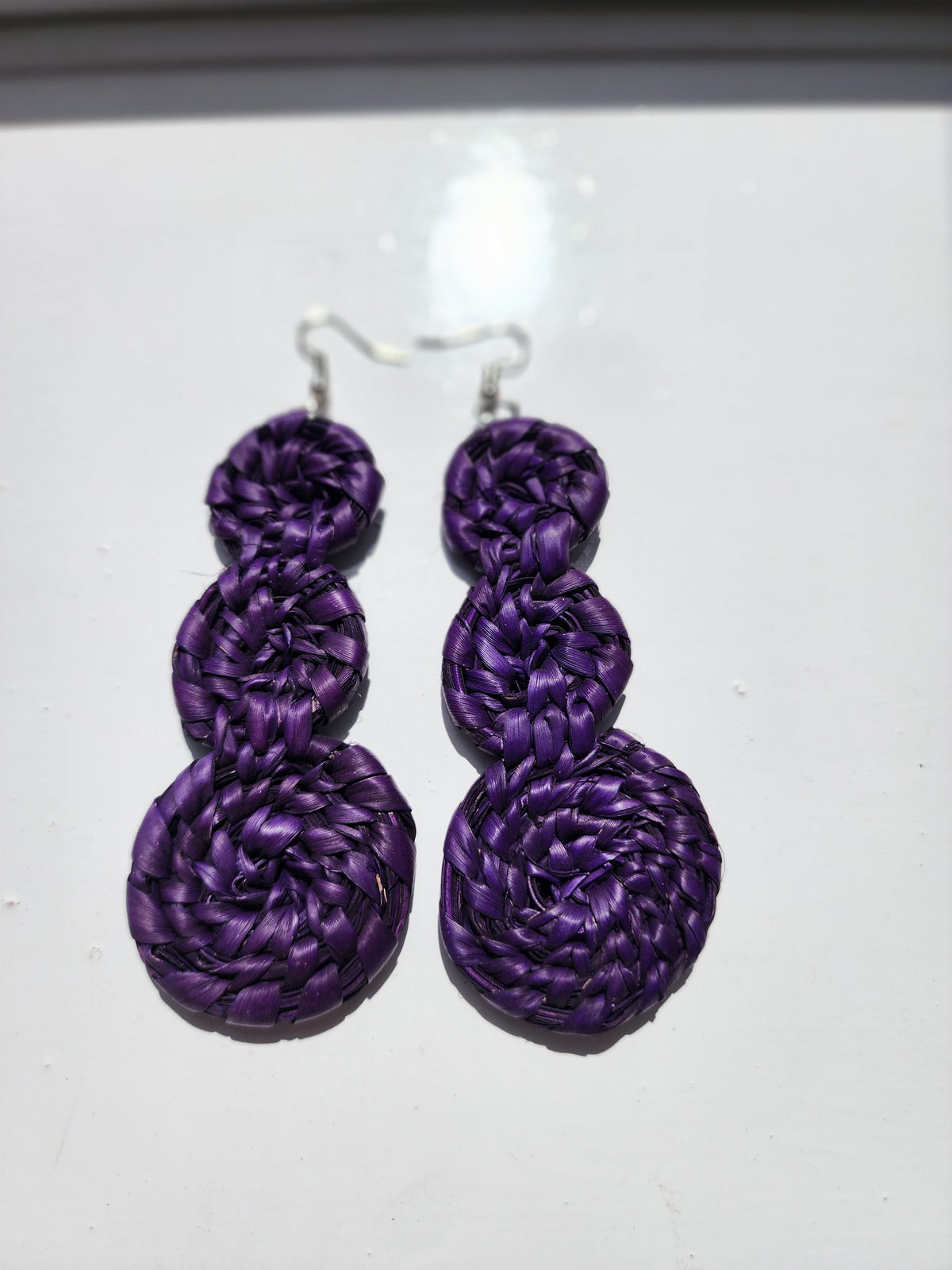 DEW Handcrafted Raffia Statement Earrings