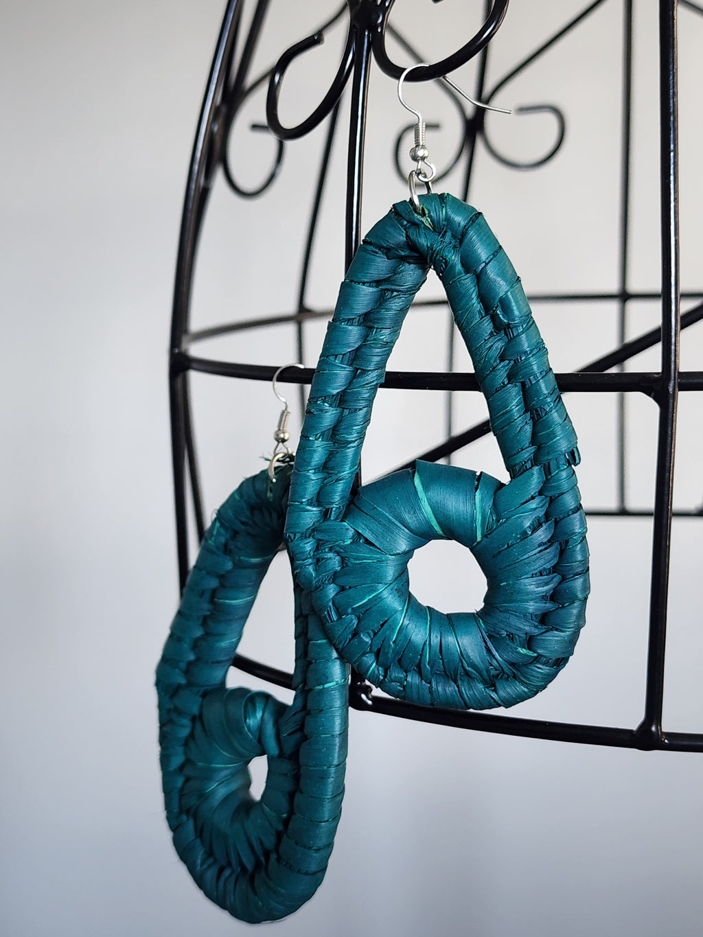 GENESIS pair - Handmade Raffia Statement Earrings | Boho Summer Accessory | Gift for Her