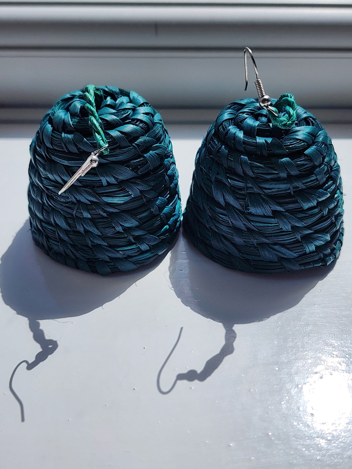 EXCEL Handcrafted Raffia Statement Earrings