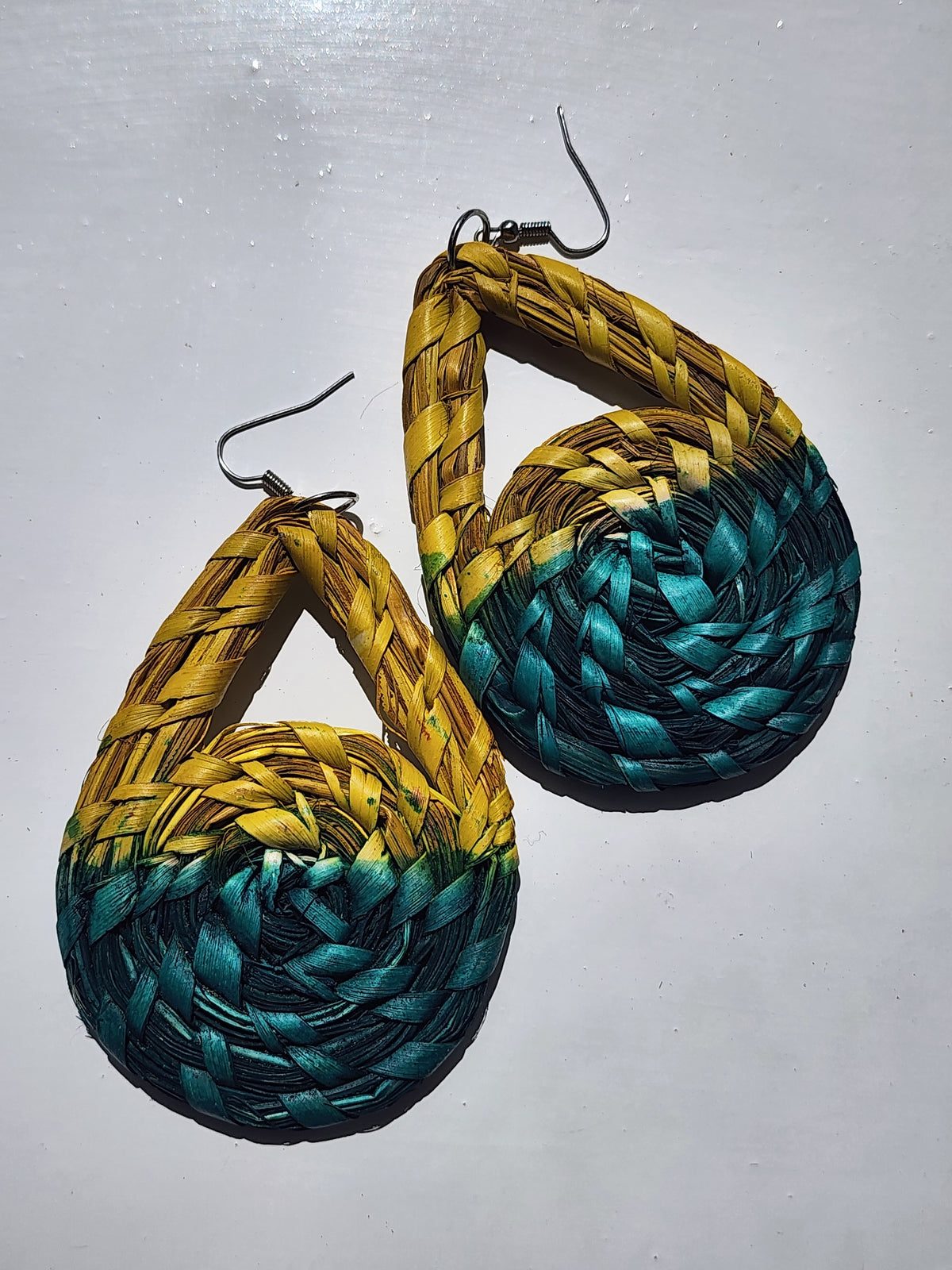 ODEE Handcrafted Raffia Statement Earrings