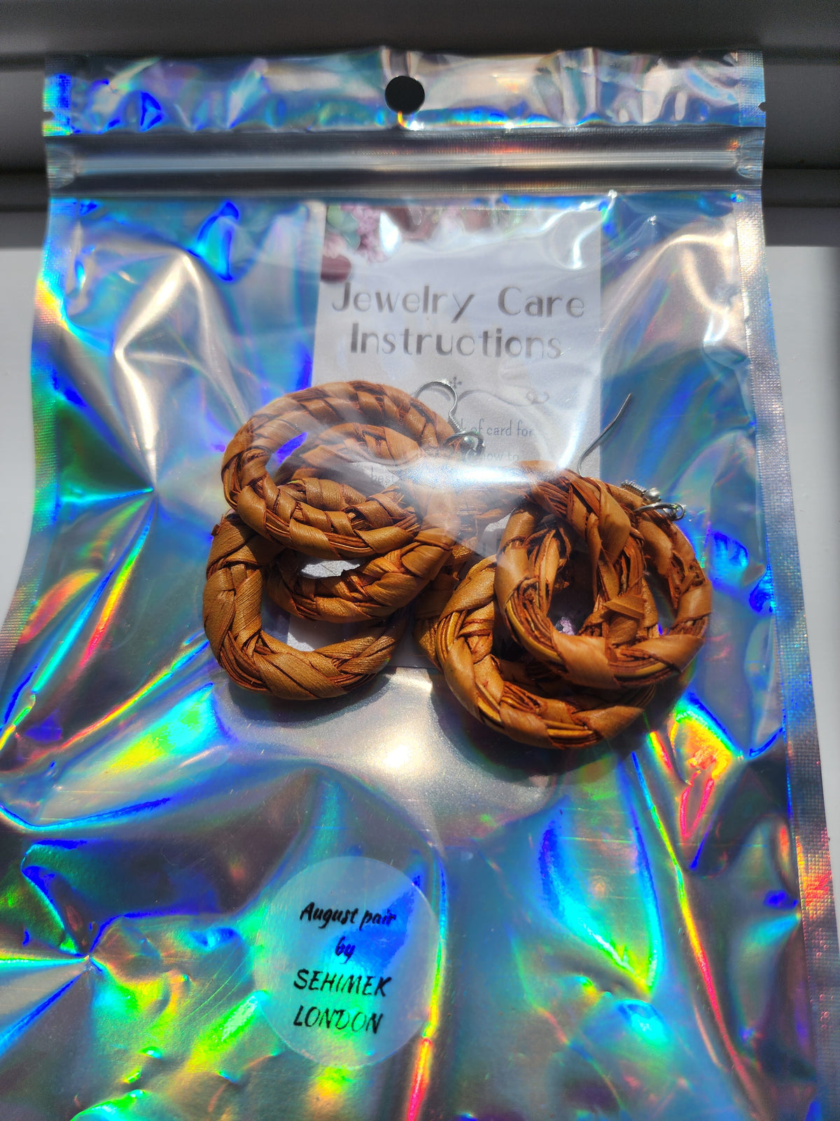 AUGUST Handcrafted Raffia Statement Earrings