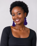 DEW Handcrafted Raffia Statement Earrings