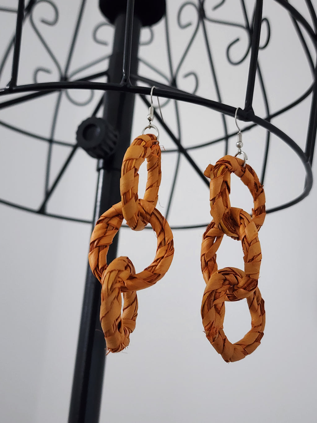 AUGUST pair - Handmade Raffia Statement Earrings | Boho Summer Accessory | Gift for Her