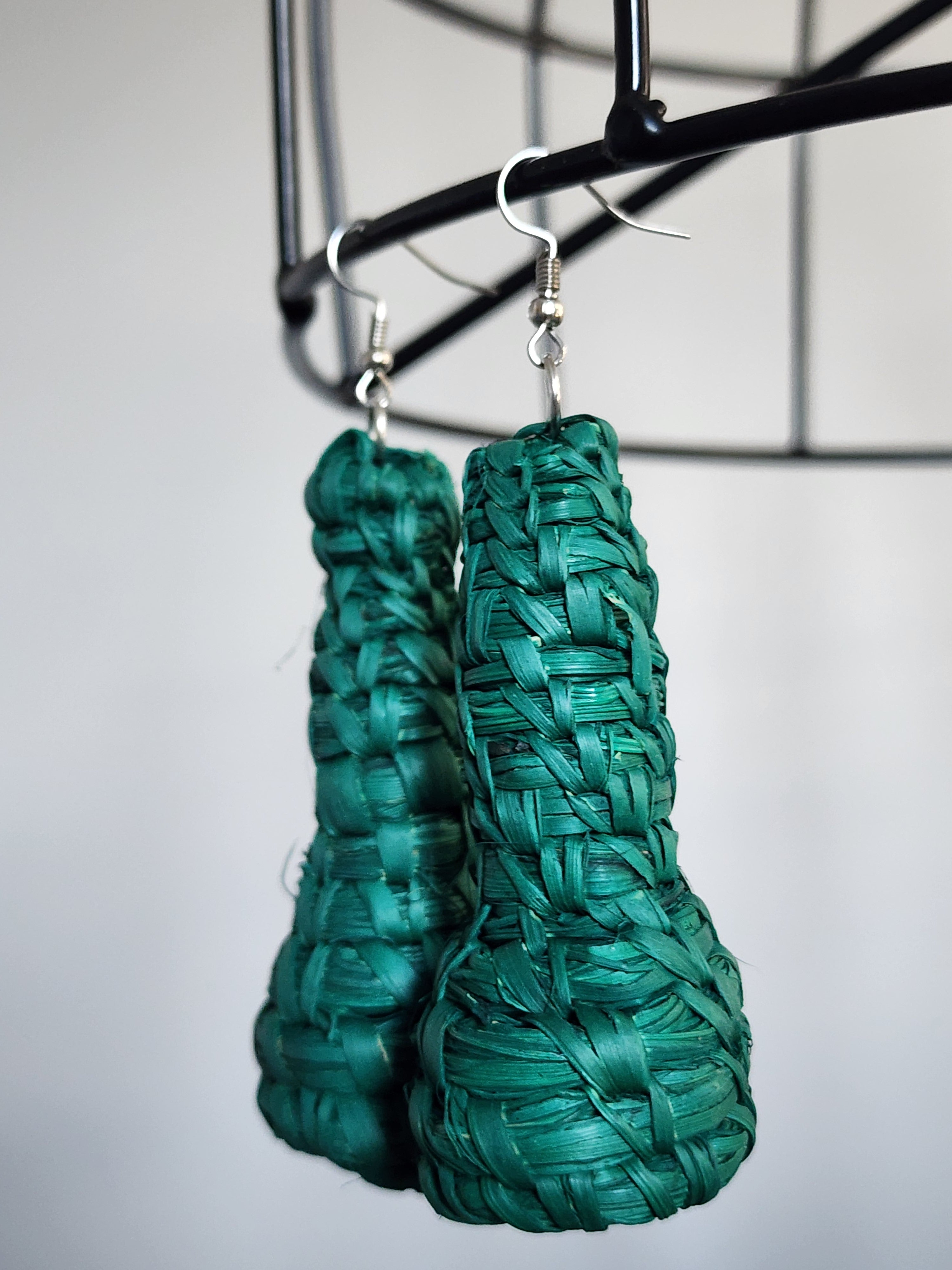 DORIS pair - Handmade Raffia Statement Earrings | Boho Summer Accessory | Gift for Her