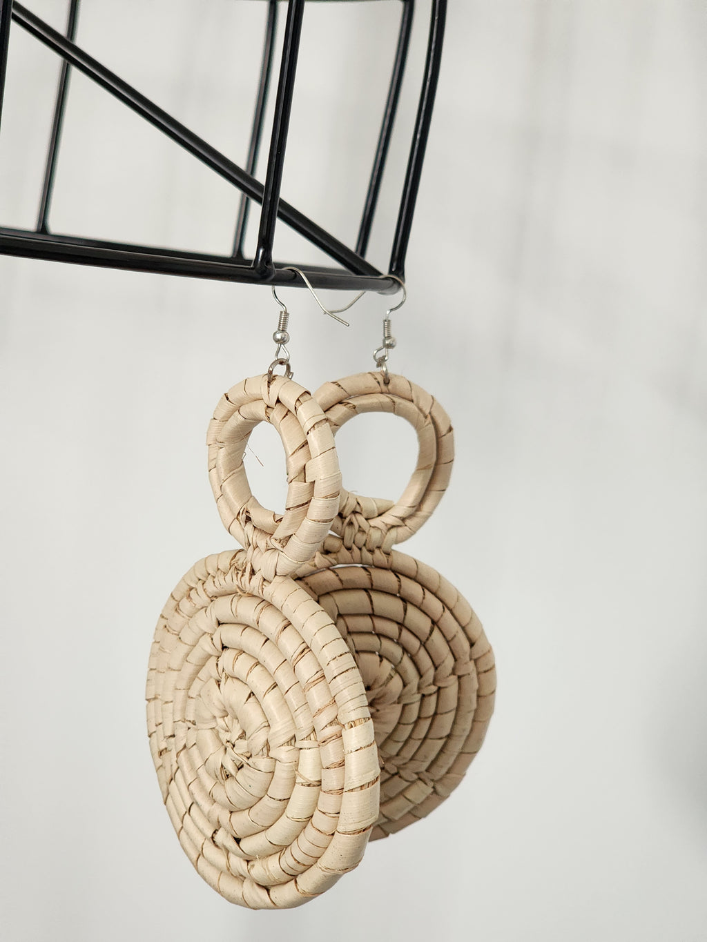 LINCOLN pair - Handmade Raffia Statement Earrings | Boho Summer Accessory | Gift for Her