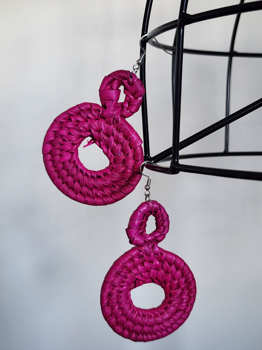 ZION pair - Handmade Raffia Statement Earrings | Boho Summer Accessory | Gift for Her