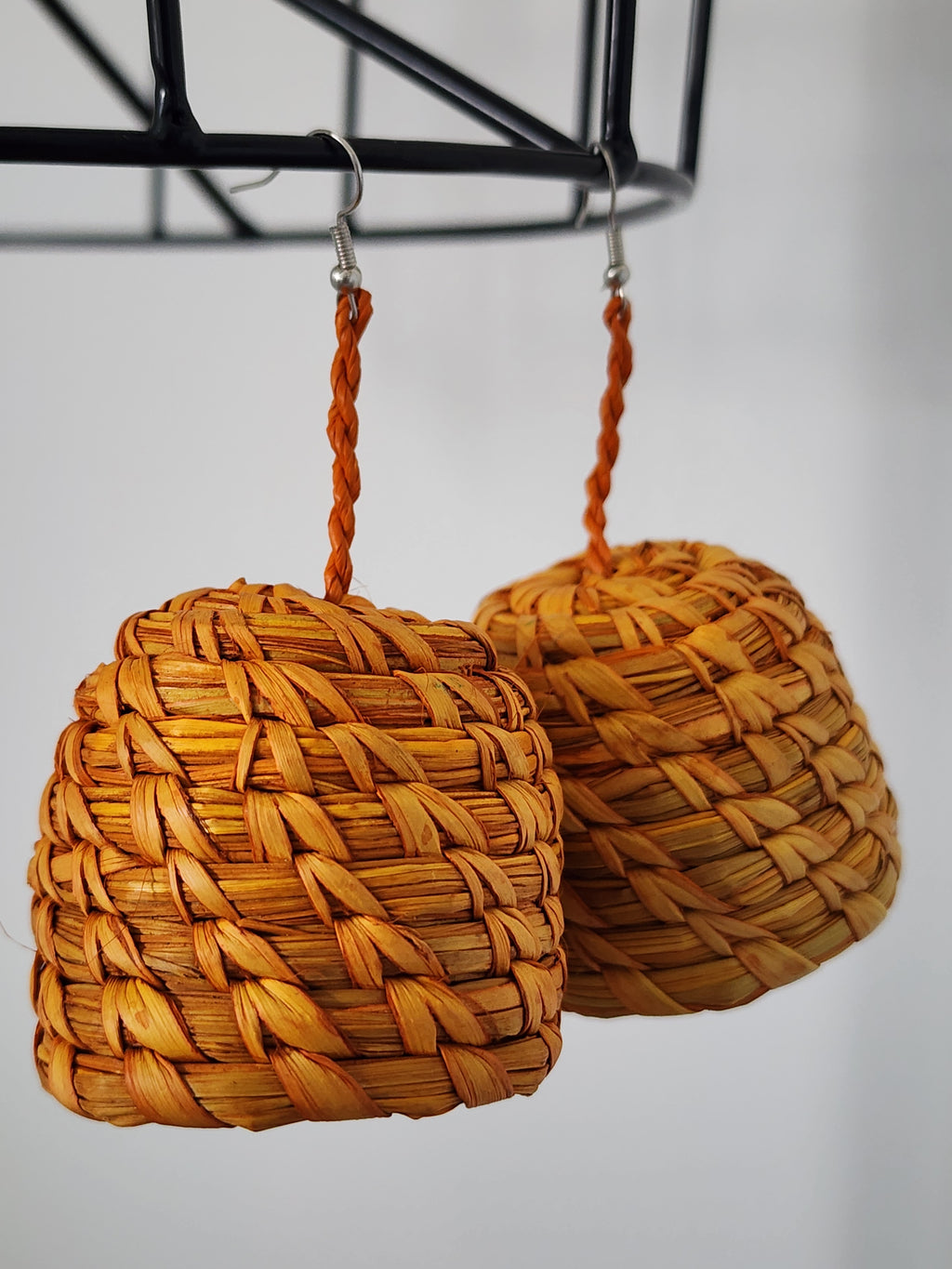LADI pair - Handmade Raffia Statement Earrings | Boho Summer Accessory | Gift for Her