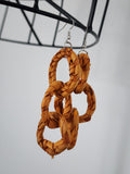 AUGUST pair - Handmade Raffia Statement Earrings | Boho Summer Accessory | Gift for Her