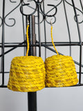 SHEDDY pair - Handmade Raffia Statement Earrings | Boho Summer Accessory | Gift for Her