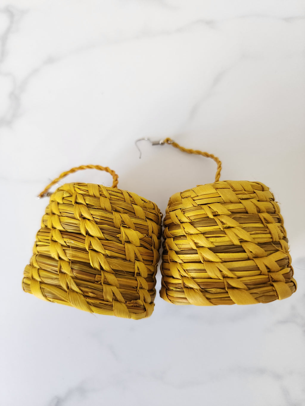 SHEDDY Handcrafted Raffia Statement Earrings