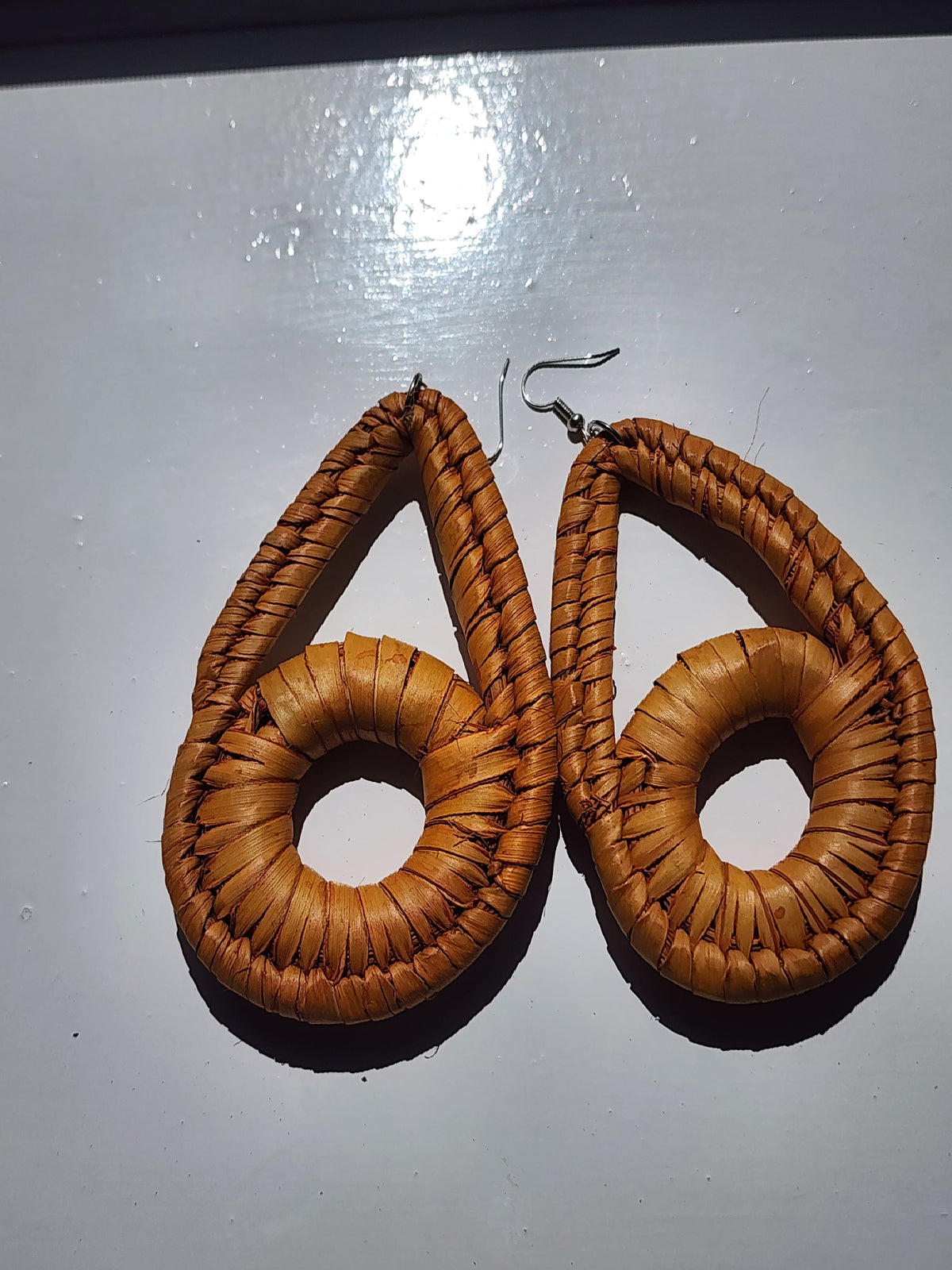 CLAIRE Handcrafted Raffia Statement Earrings