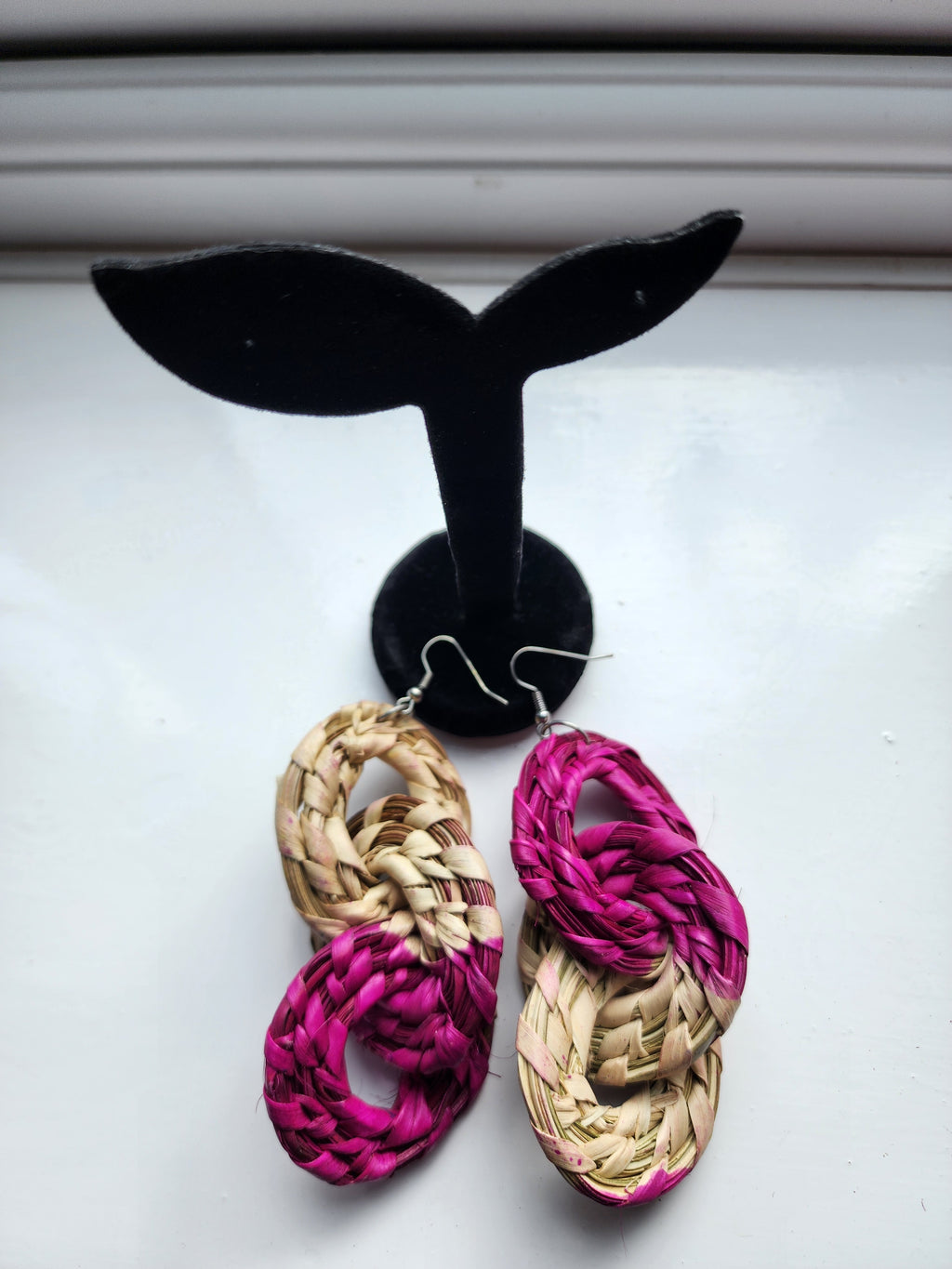 MAY pair - Handmade Raffia Statement Earrings | Boho Summer Accessory | Gift for Her