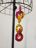 NGOZI pair - Handmade Raffia Statement Earrings | Boho Summer Accessory | Gift for Her