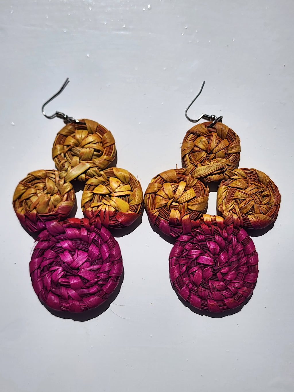 ROSE Raffia Statement Earrings