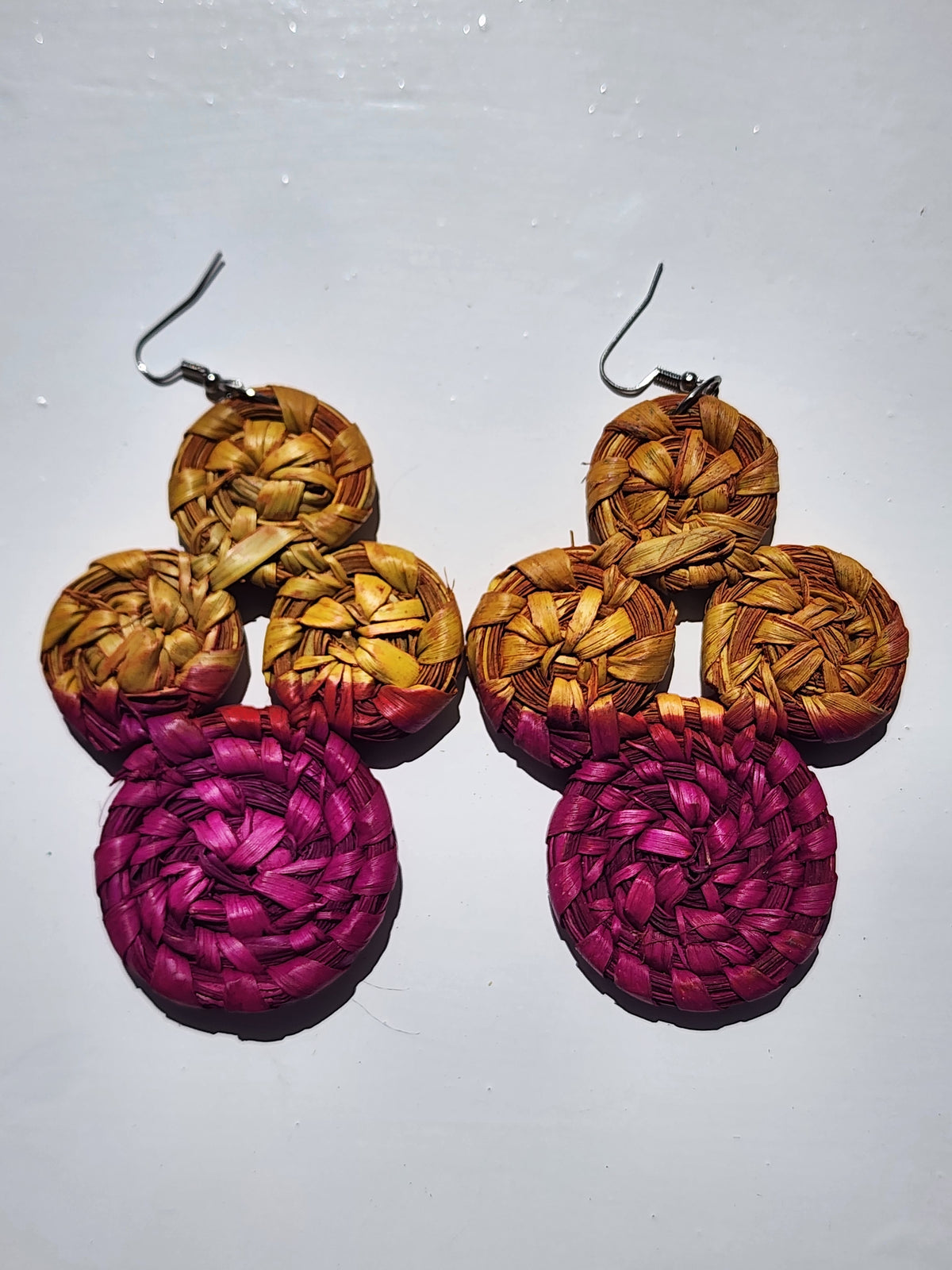ROSE Raffia Statement Earrings