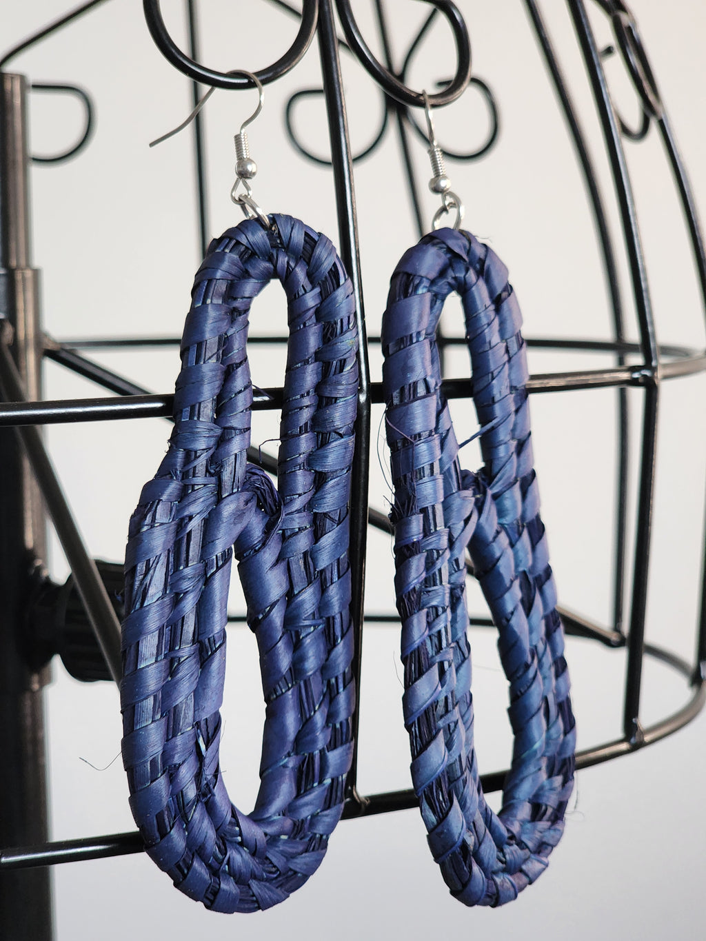 LIZ pair - Handmade Raffia Statement Earrings | Boho Summer Accessory | Gift for Her