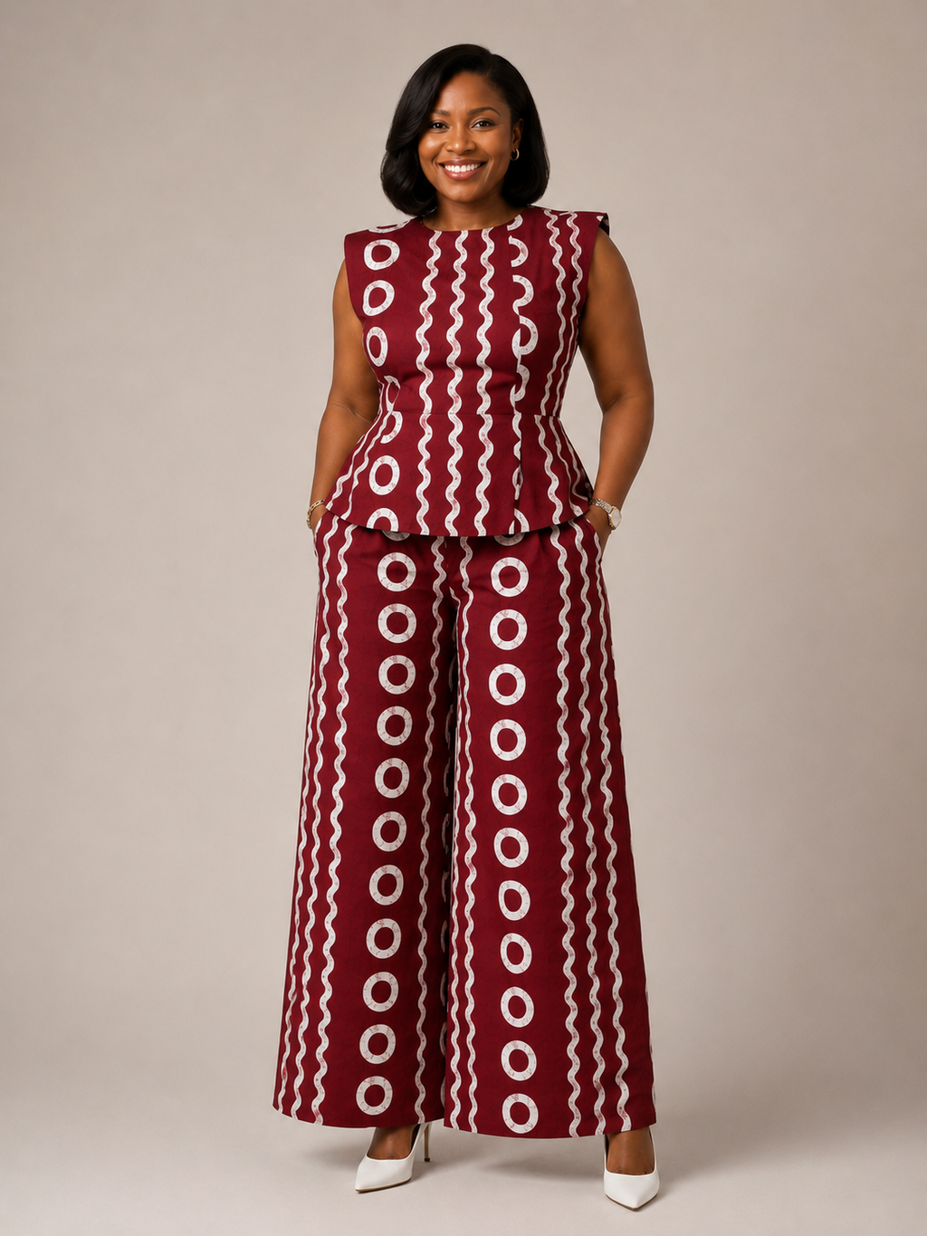 OYIZA African Print Trouser Co-ord Set for Women