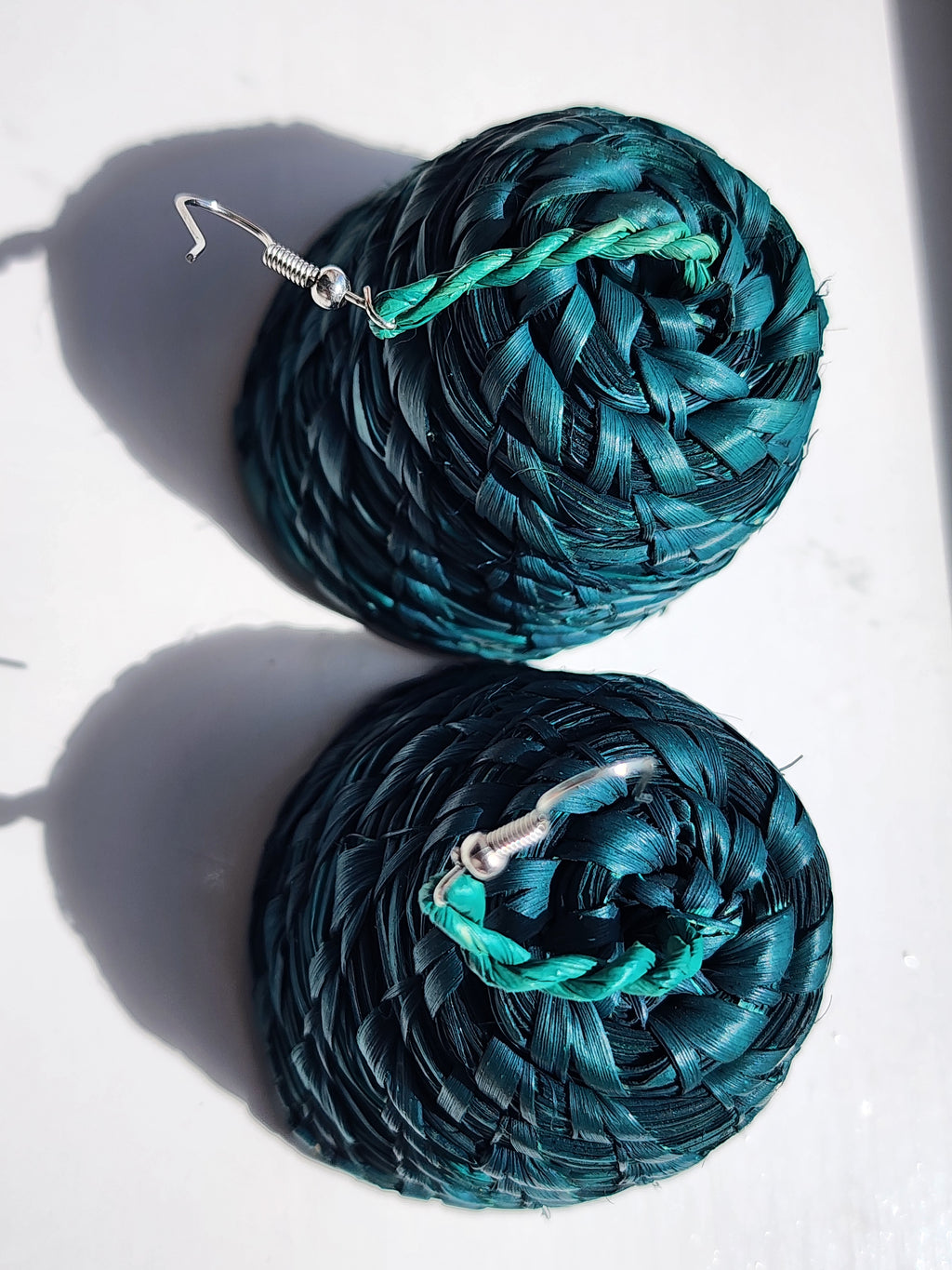 EXCEL Handcrafted Raffia Statement Earrings