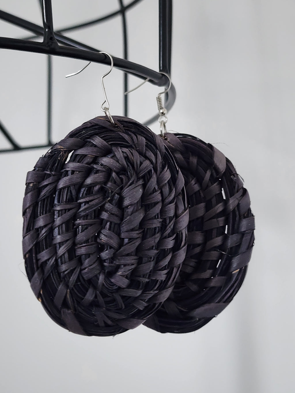 DOVE pair - Handmade Raffia Statement Earrings | Boho Summer Accessory | Gift for Her