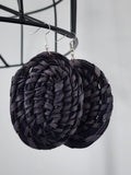 DOVE pair - Handmade Raffia Statement Earrings | Boho Summer Accessory | Gift for Her