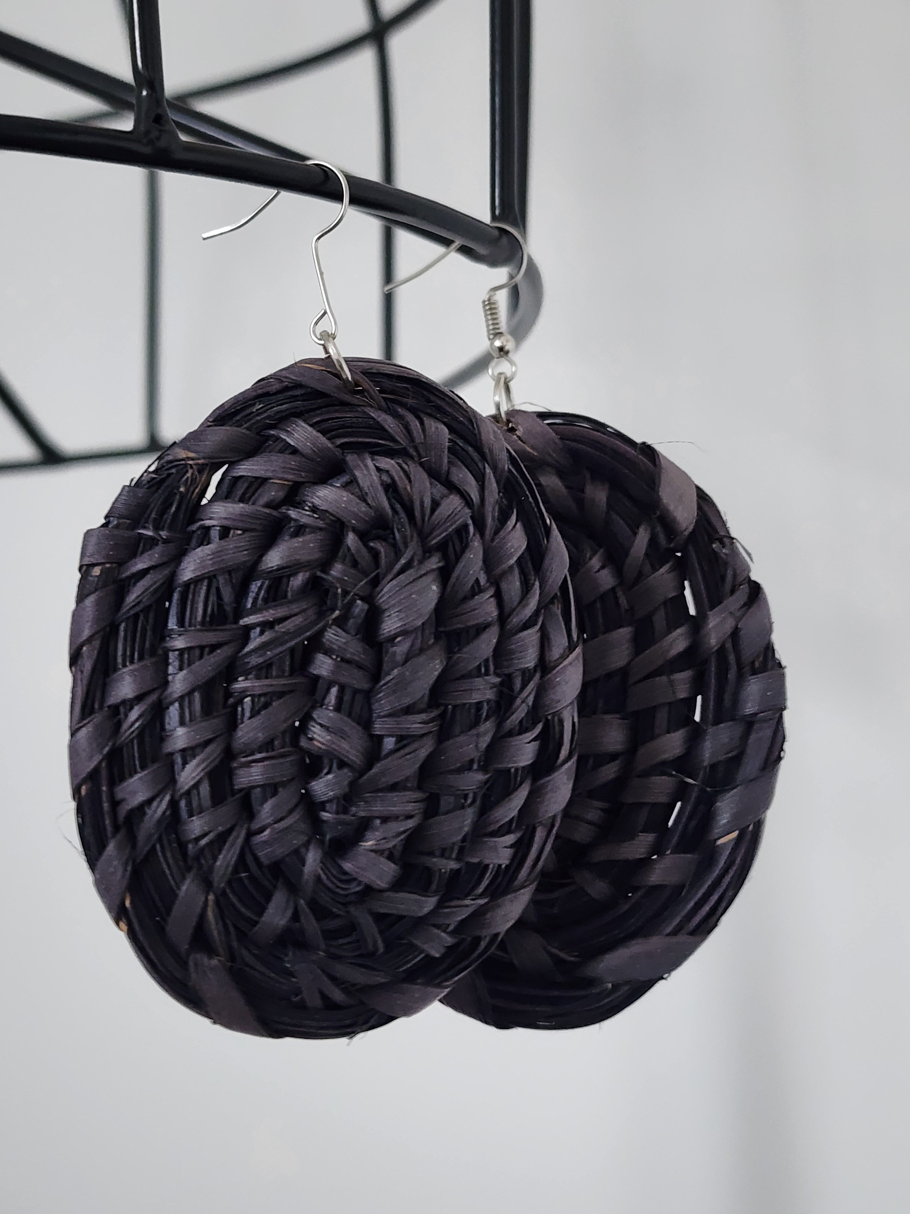 DOVE pair - Handmade Raffia Statement Earrings | Boho Summer Accessory | Gift for Her