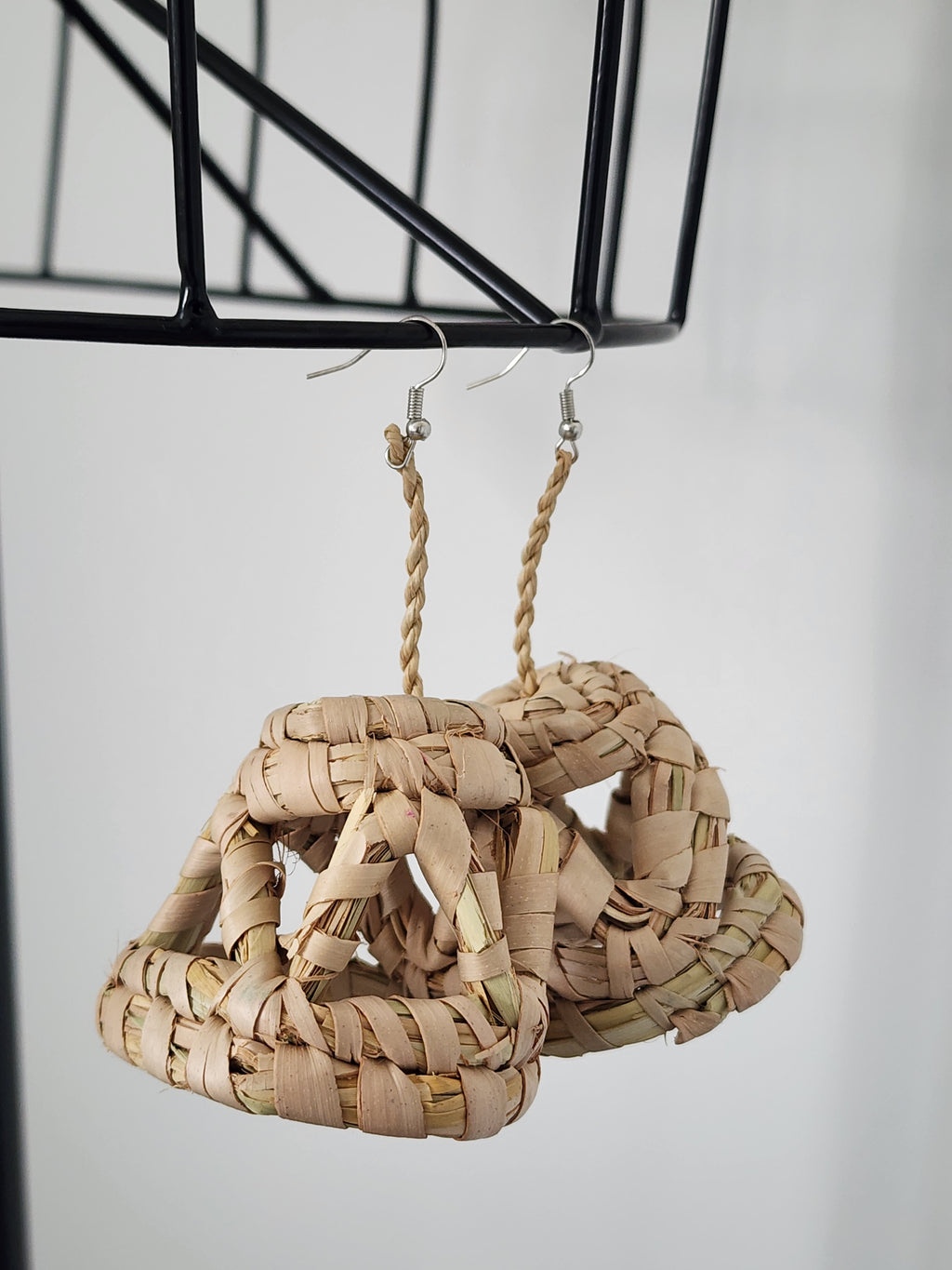 SUMMER pair - Handmade Raffia Statement Earrings | Boho Summer Accessory | Gift for Her