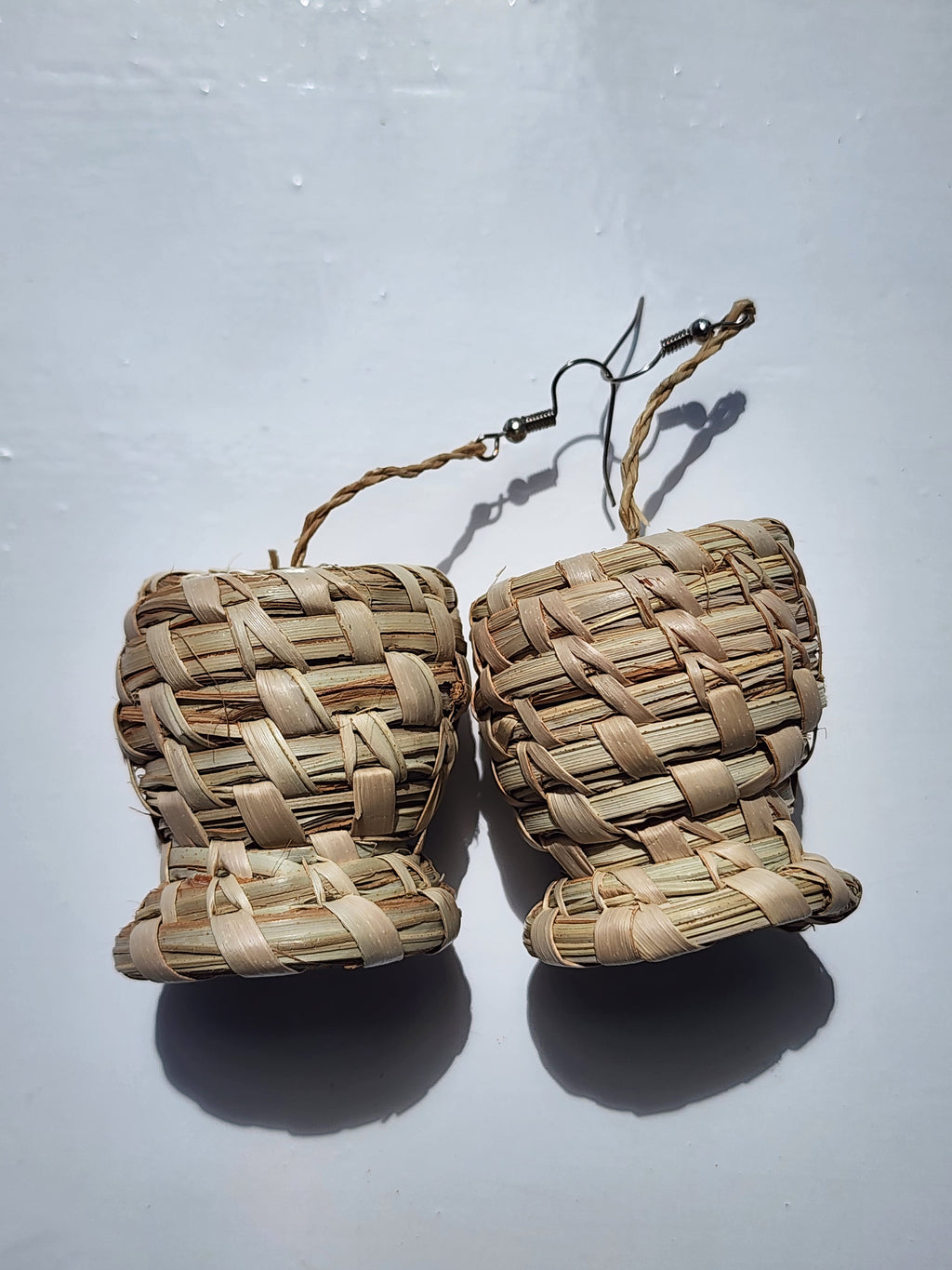 SNOW Handcrafted Raffia Statement Earrings