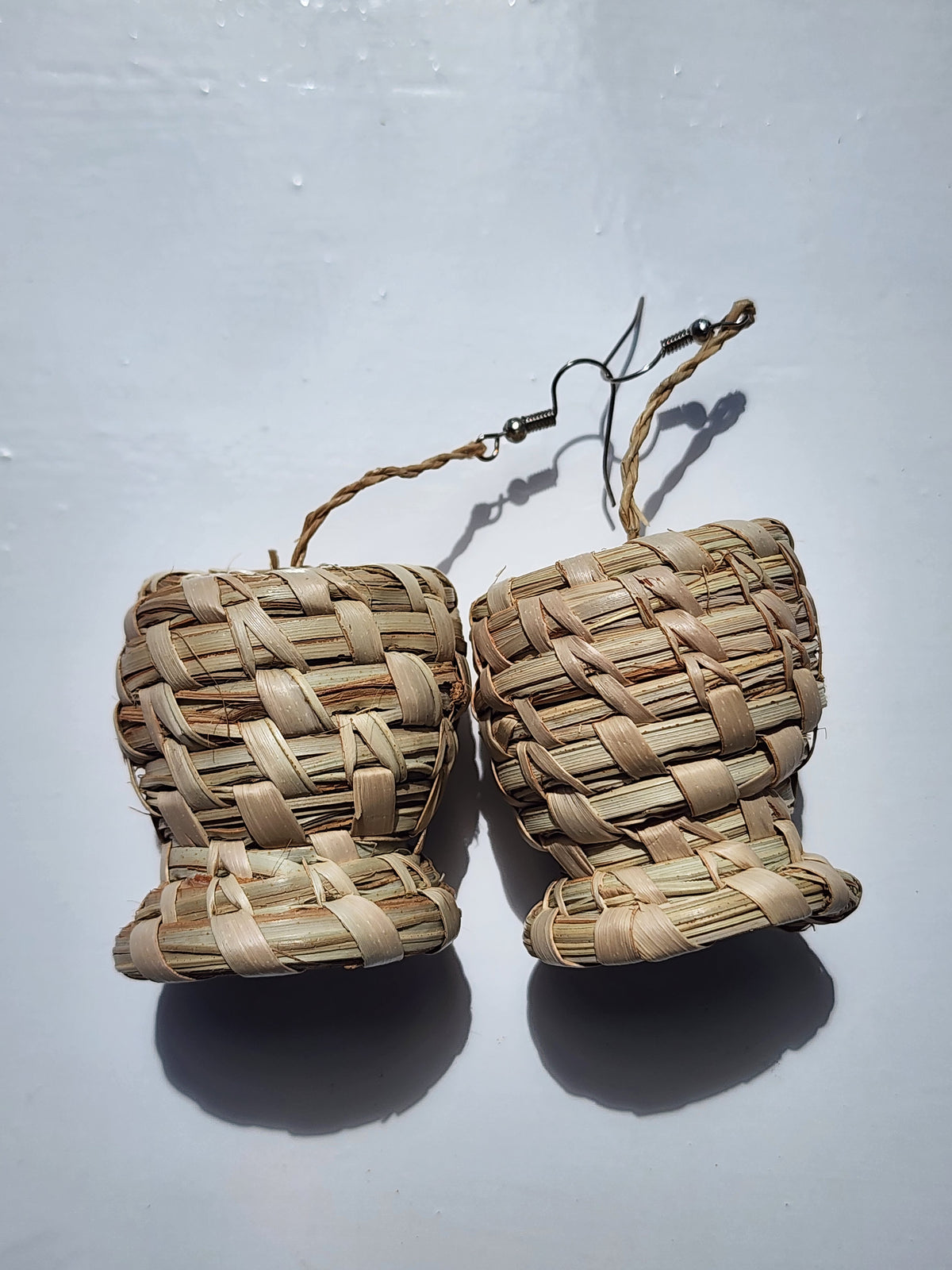 SNOW Handcrafted Raffia Statement Earrings