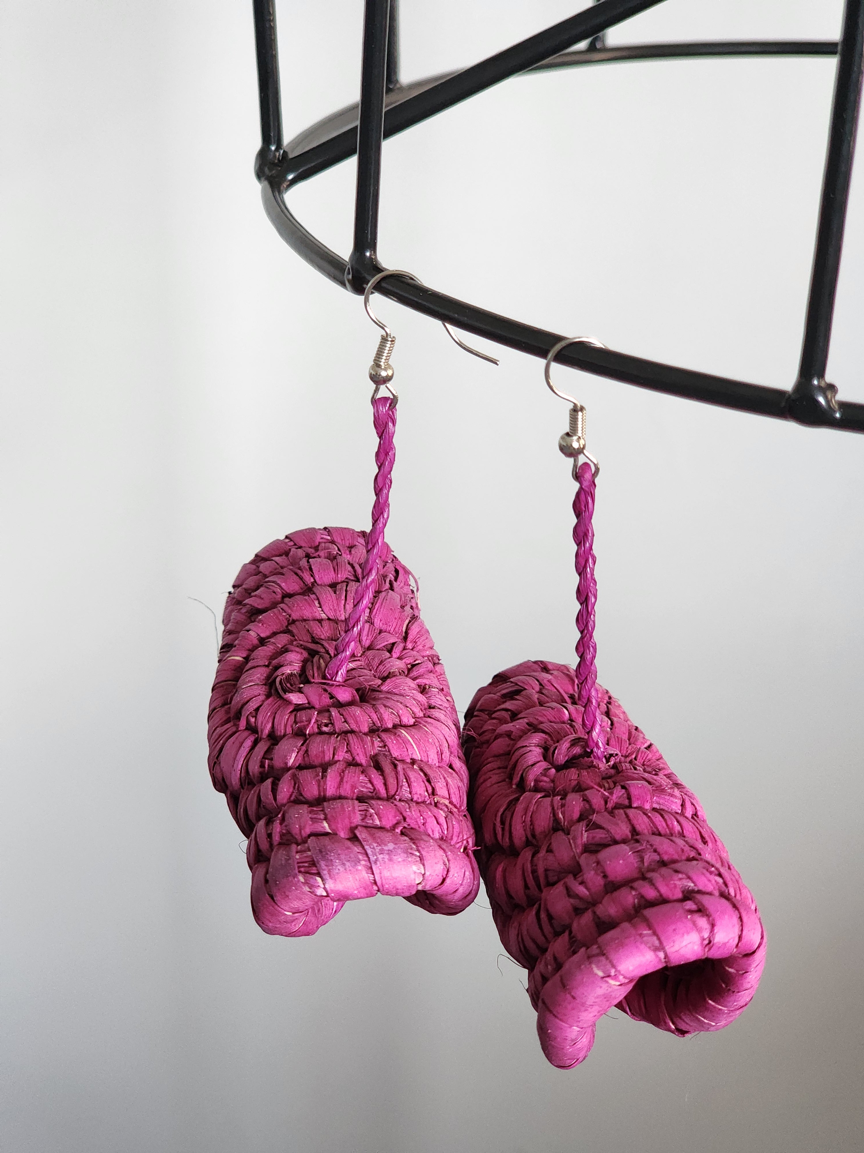 ADEOLA pair - Handmade Raffia Statement Earrings | Boho Summer Accessory | Gift for Her