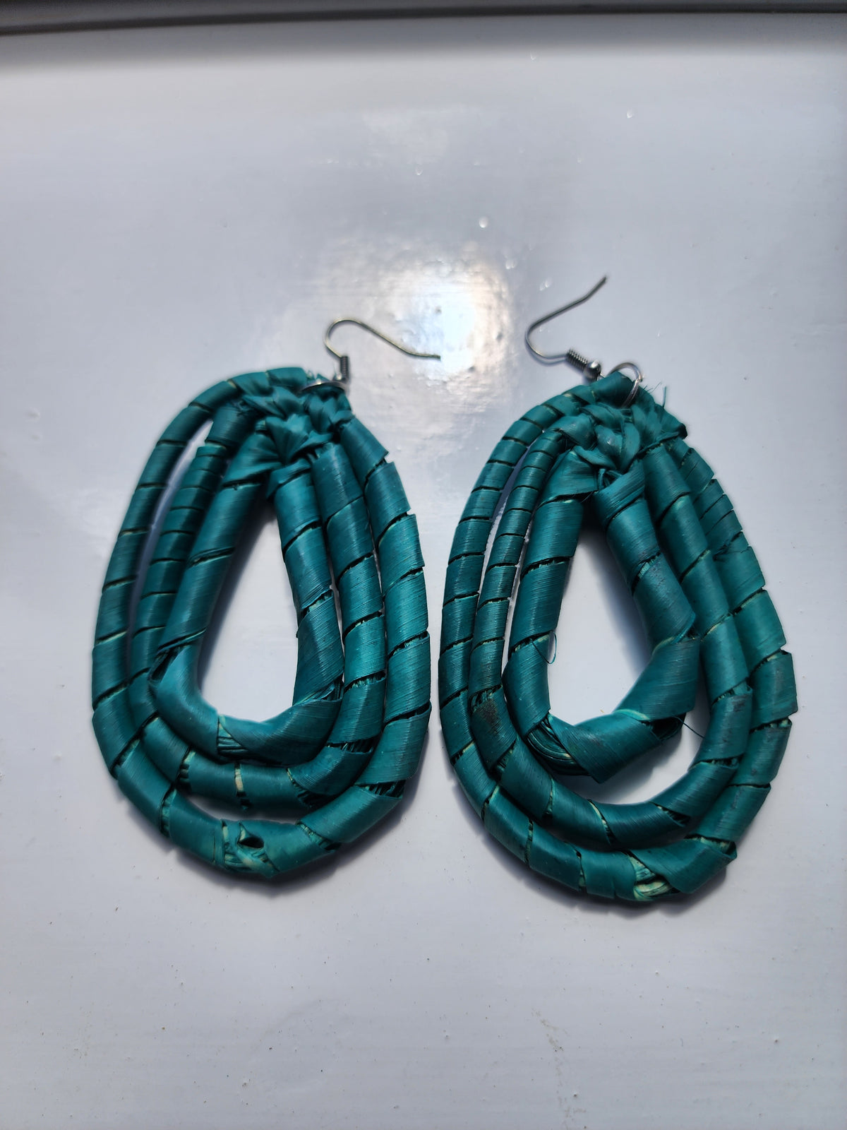 JULY Handcrafted Raffia Statement Earrings