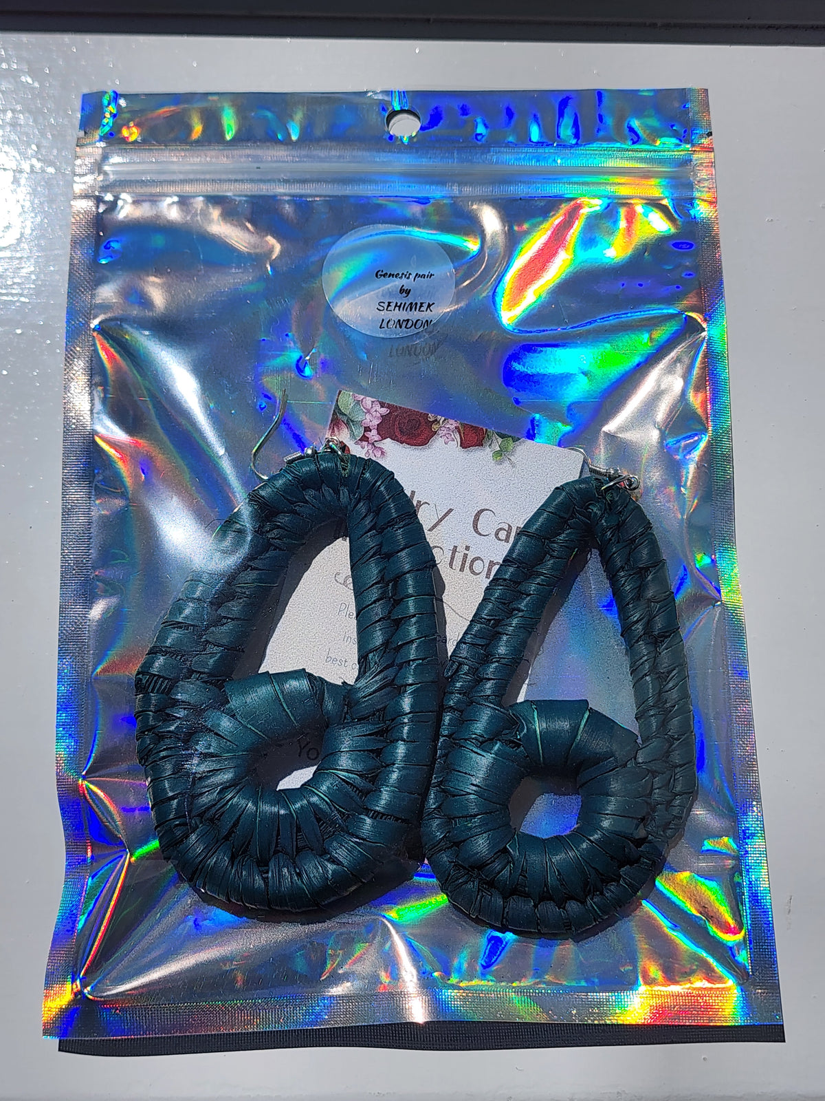 GENESIS Handcrafted Raffia Statement Earrings