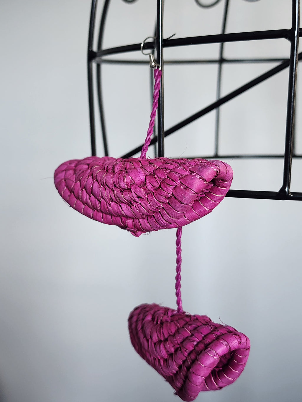 ADEOLA pair - Handmade Raffia Statement Earrings | Boho Summer Accessory | Gift for Her
