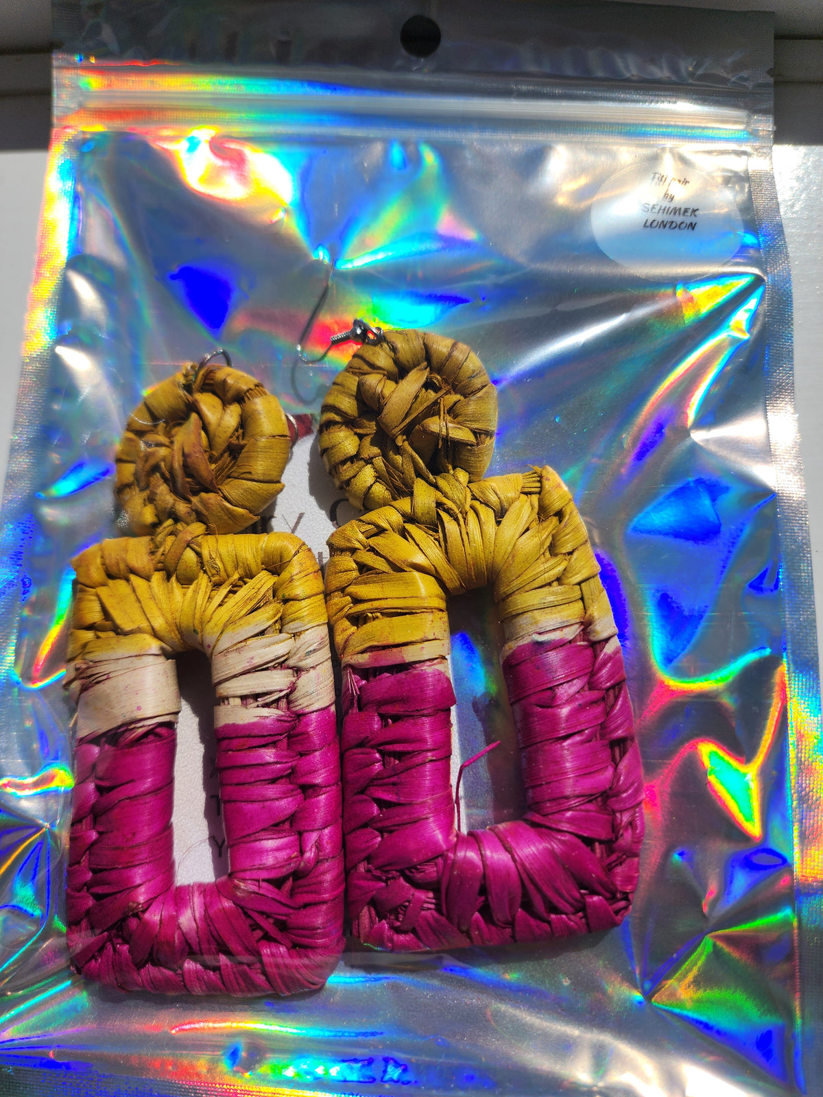 TITI Handcrafted Raffia Statement Earrings